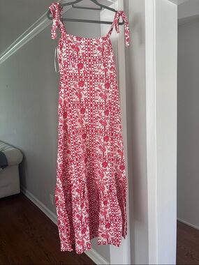 AQUA Tile Print Maxi Dress - Exclusive NWT